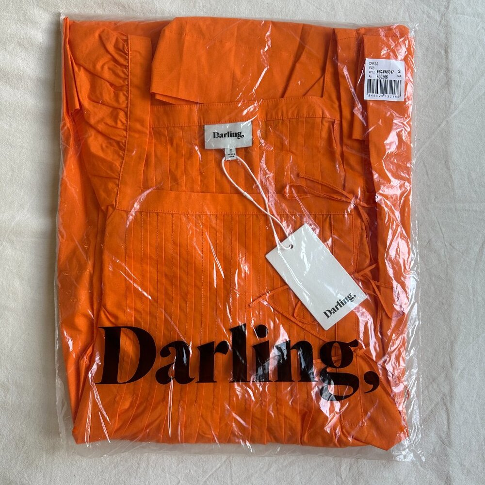 BRAND NEW UNOPENED Darling Society Orange Ivy Dress, Size S